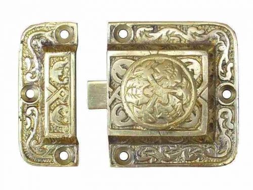 Cottingham - Cupboard Latch with Knob - Polished Brass