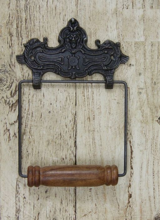 Cottingham - Wire Paper Holder Lion Face - Antique Iron