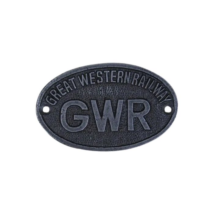 Cottingham - Great Western Railway Oval Plaque - Antique Iron