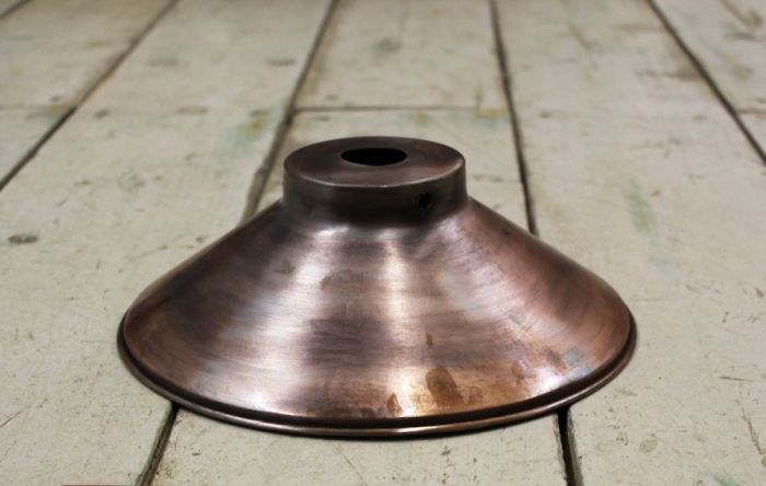 Cottingham - Coolie Hanging Pendant Light Lamp Shade - Antique Copper - Diameter 230mm