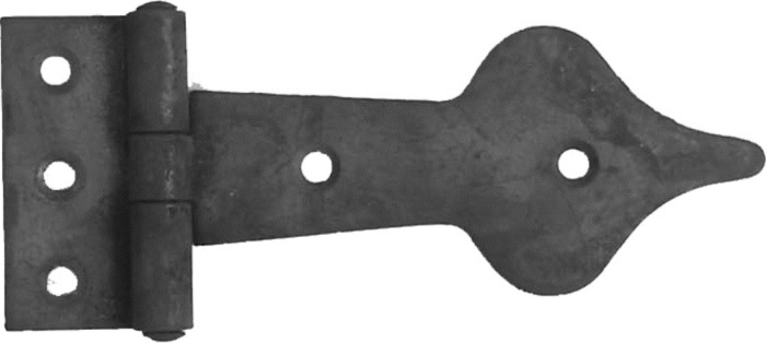 Cottingham - Spearhead Hinge - Antique Iron - 100mm