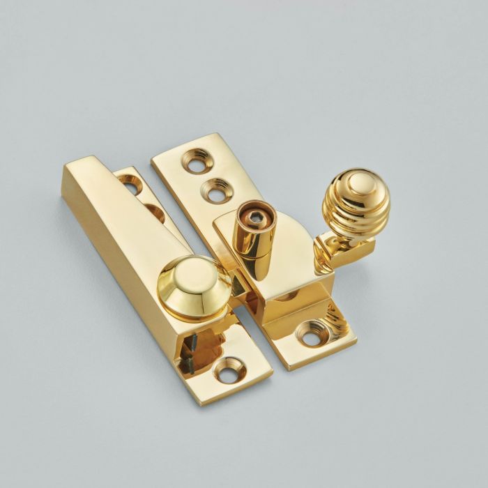 Croft Hardware Reeded Knob Sash Fastener