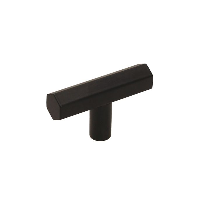 Häfele - Pencil T-Bar Cupboard Knob - Matt Black