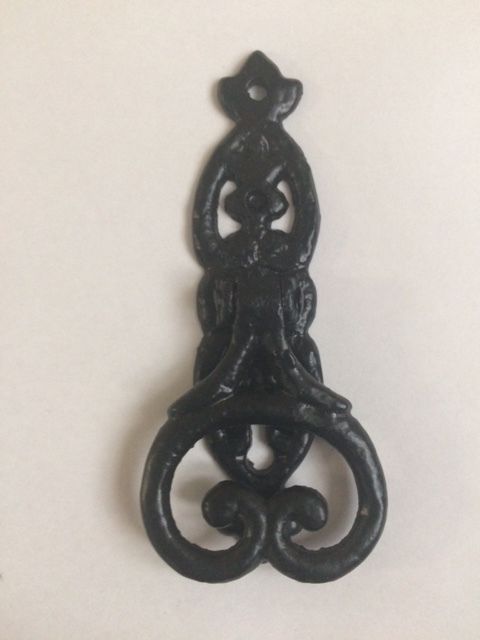Kirkpatrick Drop Cabinet Handle - Black Antique