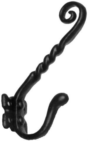 Kirkpatrick Hat & Coat Hook - Black Antique