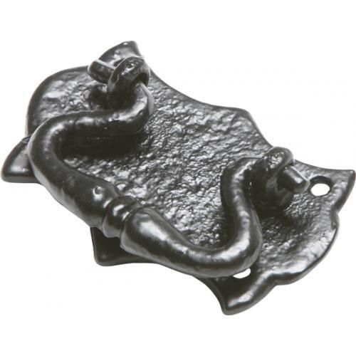 Kirkpatrick Plate Handle - Black Antique - 70mm