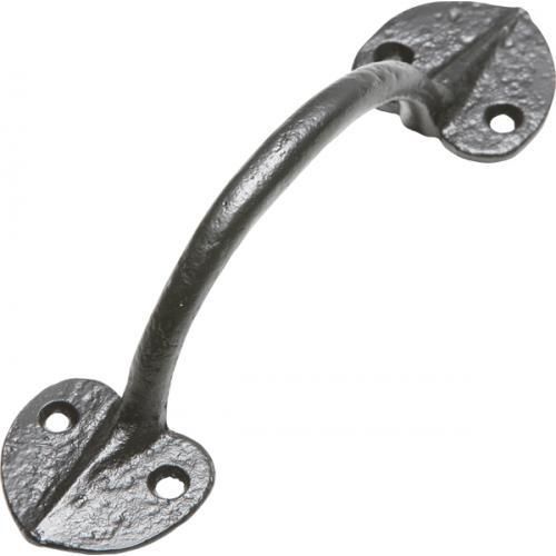 Kirkpatrick Round Pull Handle - Black Antique - 8.5 Inch
