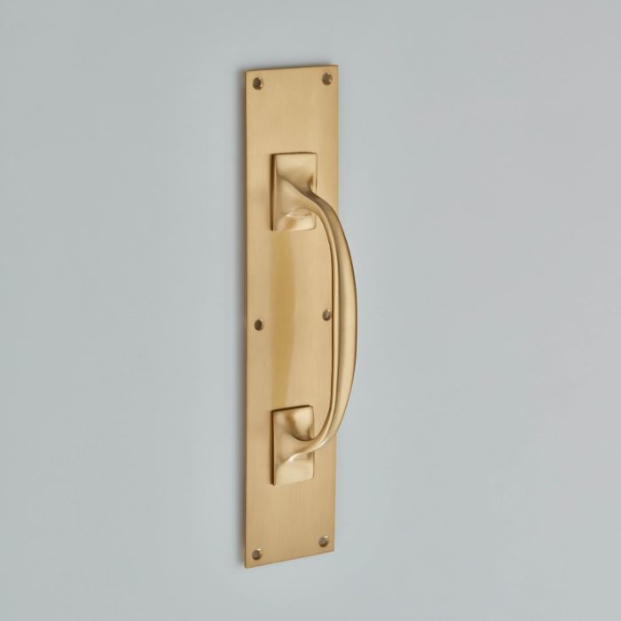 Croft Hardware Door Pull Handle on Backplate
