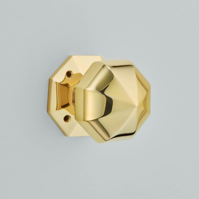 Croft Hardware Octagonal Rim Door Knob - Pair
