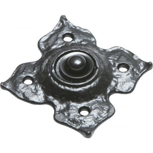 Kirkpatrick Bell Push - Black Antique - 85mm