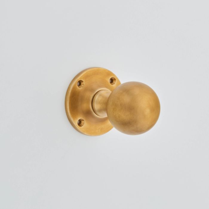 Croft Hardware Ball Rim Door Knob - Pair