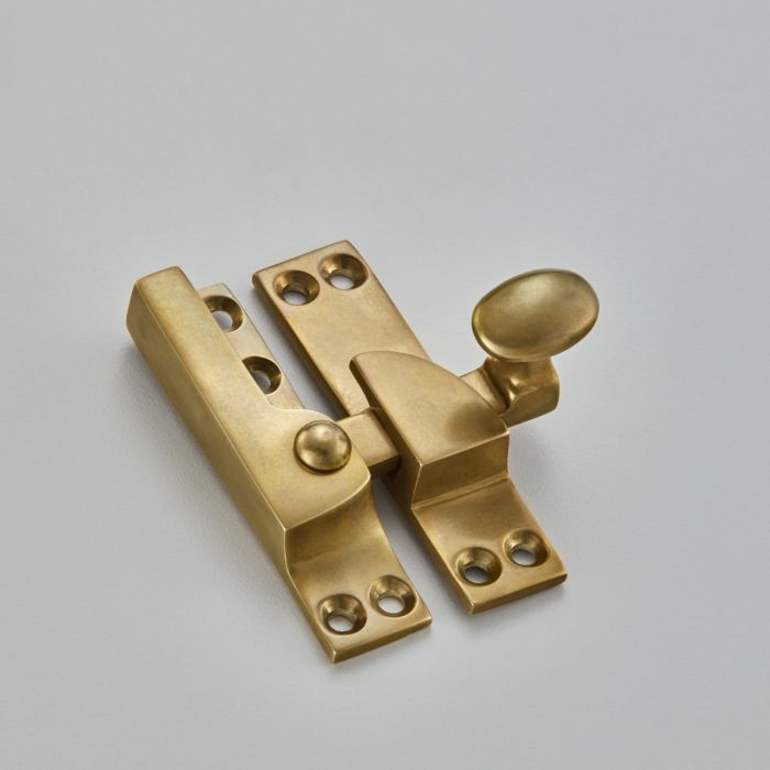Croft Hardware Oval Knob Narrow Straight Arm Sash Fastener