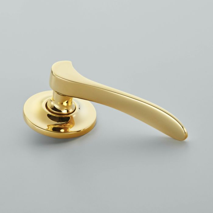 Croft Hardware Codsall Door Handle on Covered Rose - Pair