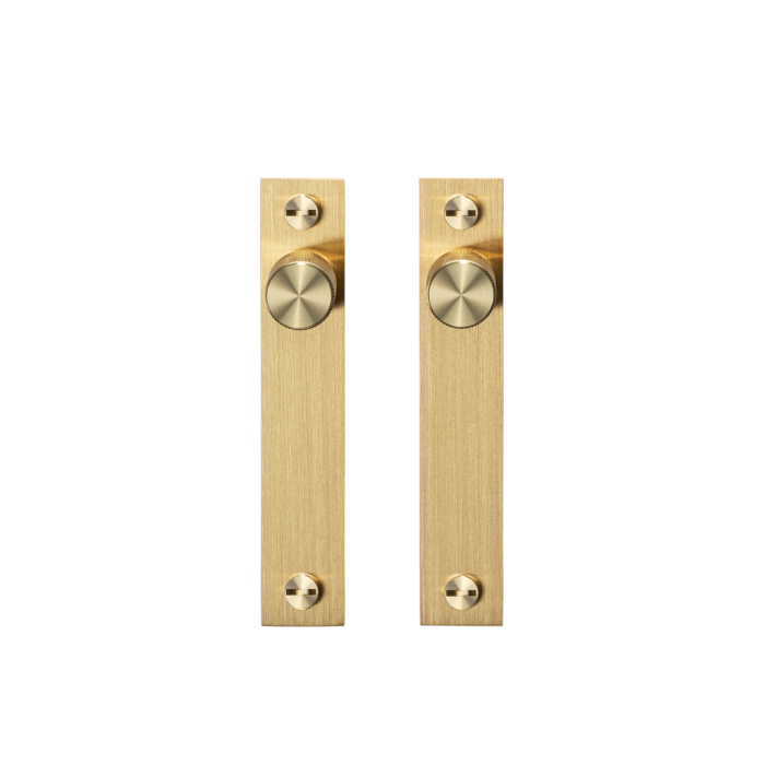 Buster and Punch Cross Cupboard Knob on Backplate - Pair