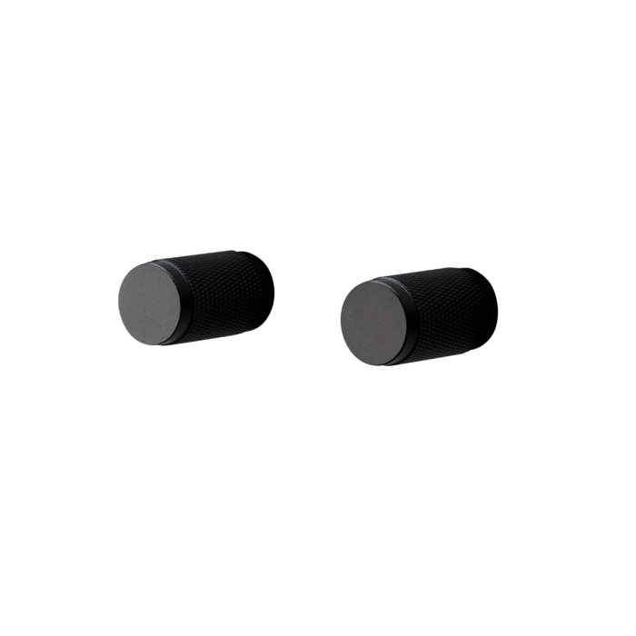 Buster and Punch - Cross Cupboard Knob - Black - Pair
