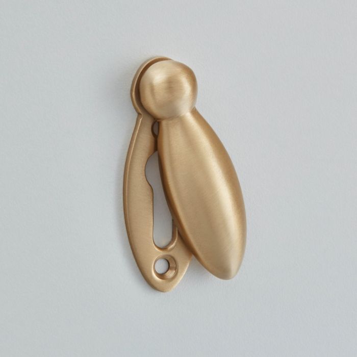 Croft Hardware Standard Profile Pear Drop Covered Escutcheon 