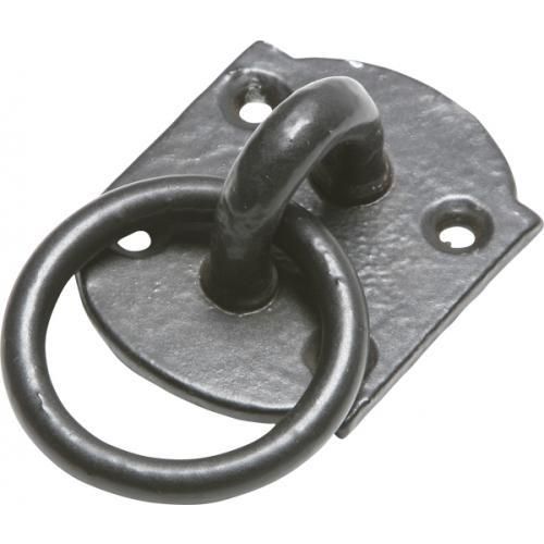 Kirkpatrick Manger/ Stable Ring Pull - Black Antique Smooth - 38mm