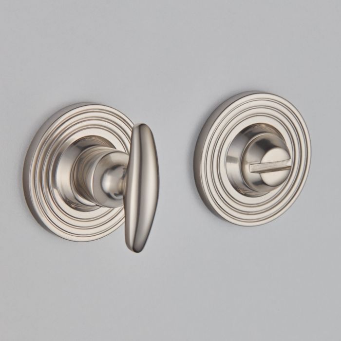 Croft Hardware Curved Turn and Release on Reeded Covered Rose