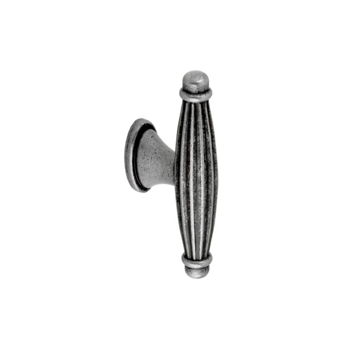 Second Nature - Leasowes T-bar Cupboard Knob - Pewter Effect