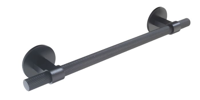 Second Nature 1909 Knurled Cupboard Handle with Circular Backplates