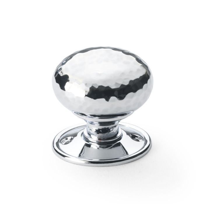 Hammered Cottage Mortice/Rim Door Knob - Pair