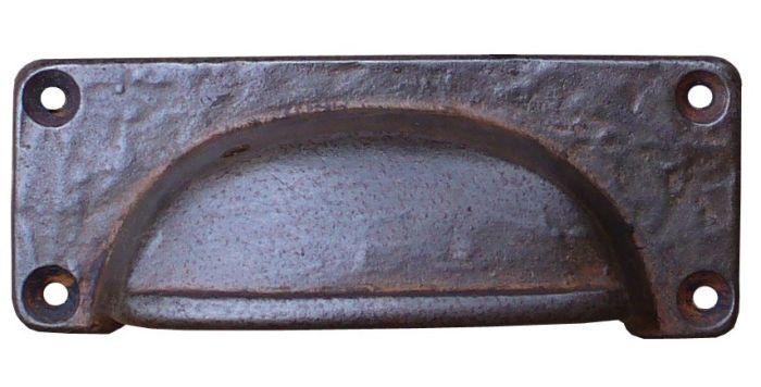 Cottingham - Slim Square Cup Handle - Antique Iron