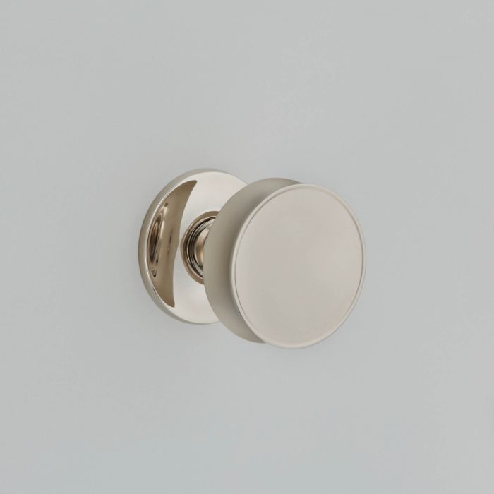 Croft Hardware Fluted Mortice Door Knob on Concealed Rose - Pair