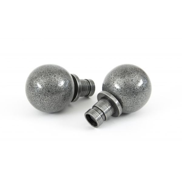 From The Anvil Ball Curtain Finial - Pair