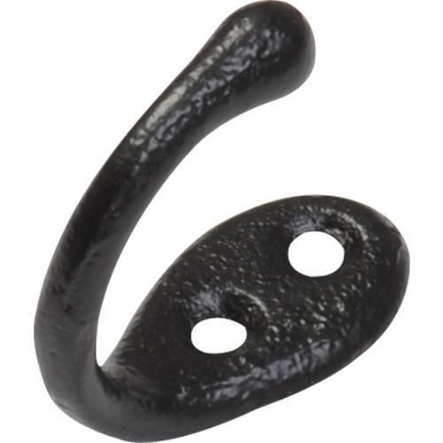 Kirkpatrick Coat Hook - Black Antique Smooth