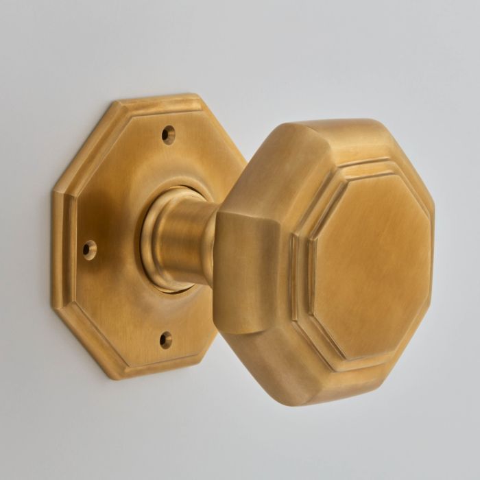 Croft Hardware Large Octagonal Mortice Door Knob - Pair