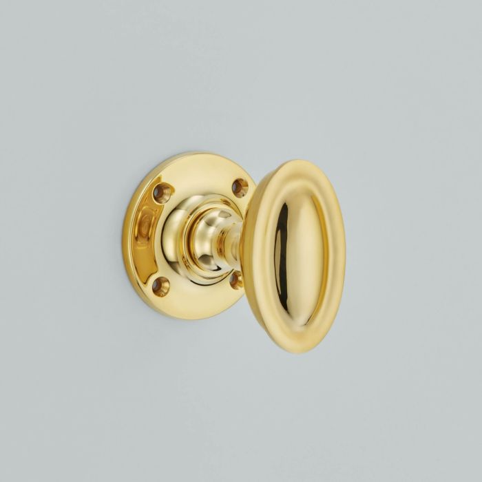 Croft Hardware Raised Oval Mortice Door Knob - Pair
