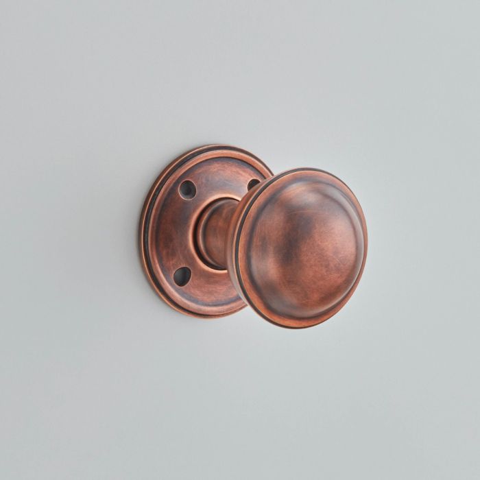 Croft Hardware Round Mortice Door Knob - Pair