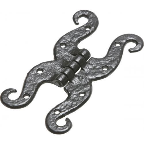 Kirkpatrick Curled H Hinge - Black Antique - 5 Inch