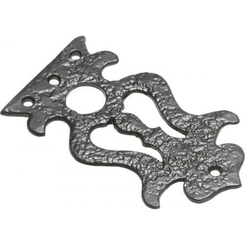 Kirkpatrick Decorative Hinge Front - Black Antique - 4 Inch