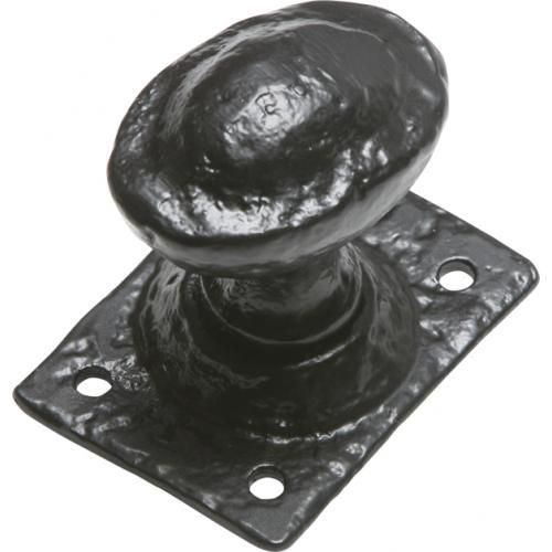 Kirkpatrick Mortice/rim Oval Door Knob On Plate - Pair