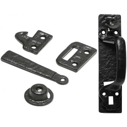 Kirkpatrick Robust Thumb Latch - Black Antique