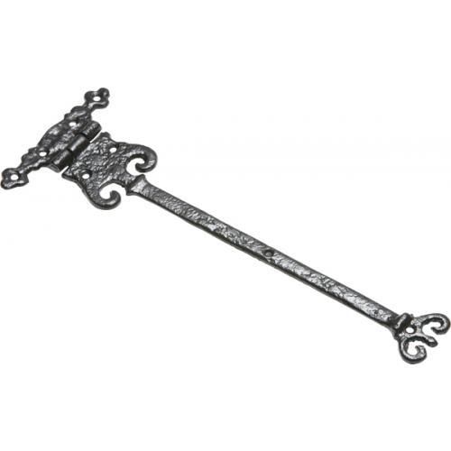 Kirkpatrick Elizabethan Tee Hinge - Black Antique - 12 Inch