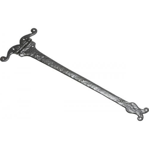 Kirkpatrick Curled End Tee Hinge - Black Antique - 18 Inch