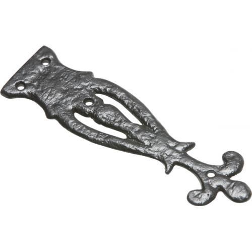 Kirkpatrick Ornate Hinge Front - Black Antique - 7 Inch