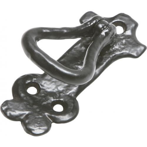 Kirkpatrick Long Drawer Handle - Black Antique - 80mm