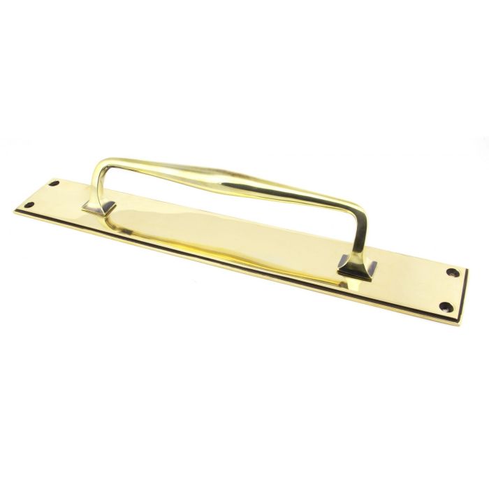 From The Anvil Art Deco Door Pull Handle on Backplate
