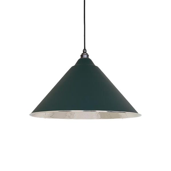From The Anvil - Hammered Nickel Hockley Pendant - Dingle