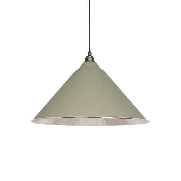 From The Anvil - Hammered Nickel Hockley Pendant - Tump