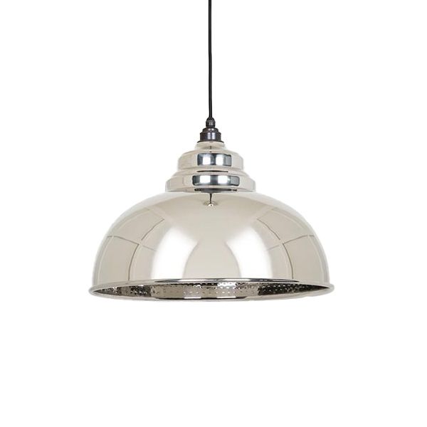 From The Anvil - Harborne Pendant - Hammered Nickel