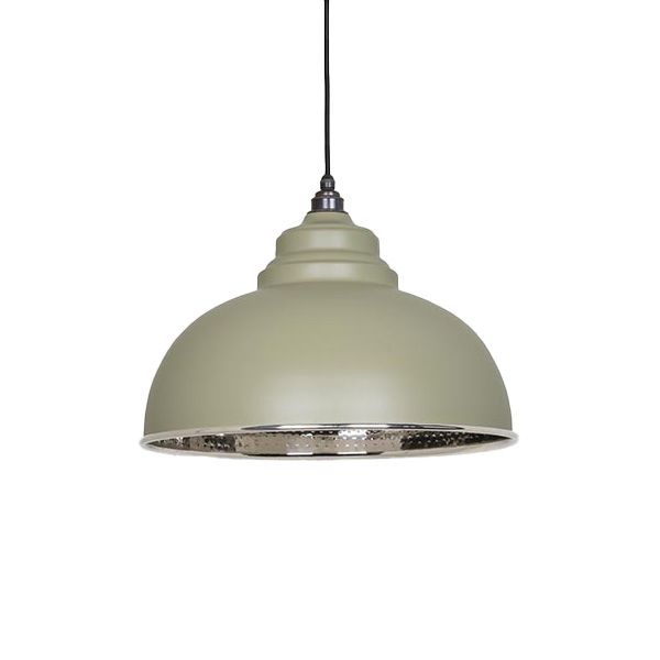 From The Anvil - Hammered Nickel Harborne Pendant - Tump