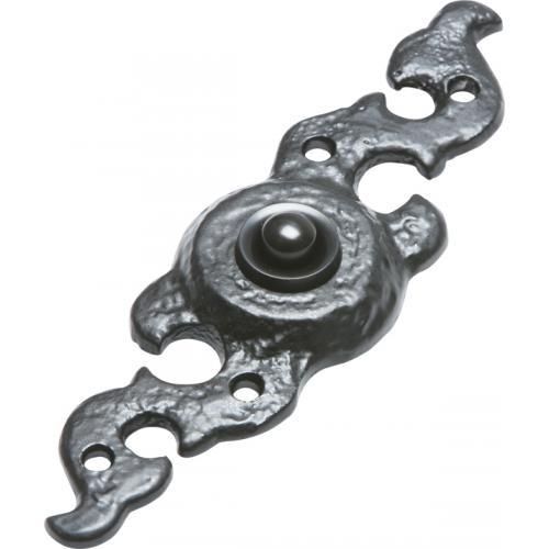 Kirkpatrick Ornate Bell Push - Black Antique