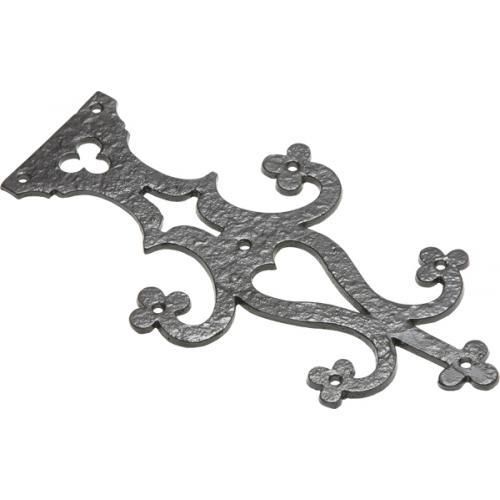 Kirkpatrick Ornamental Hinge Front - Black Antique - 10 Inch