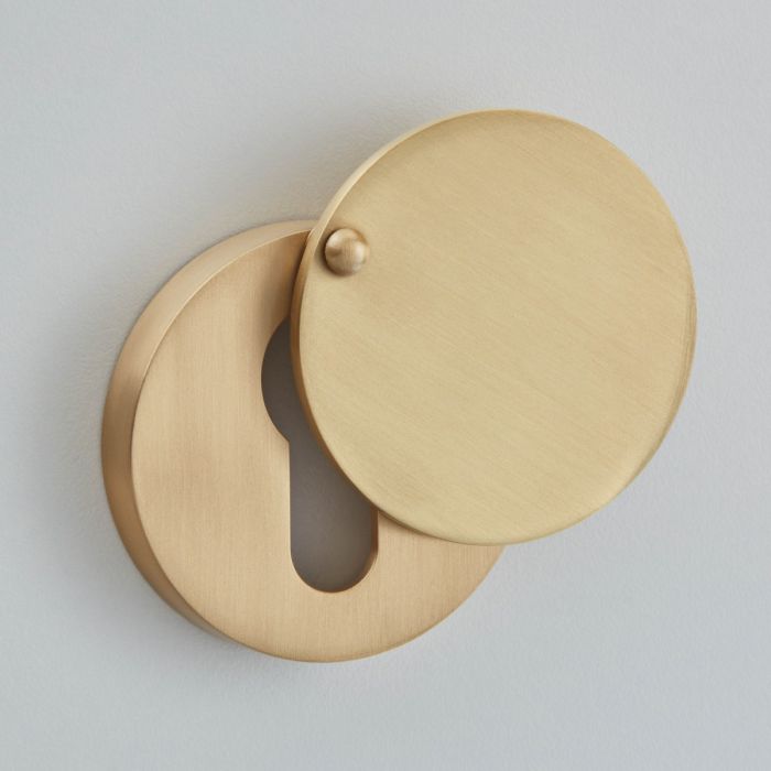Croft Hardware Euro Profile Concealed Round Covered Escutcheon