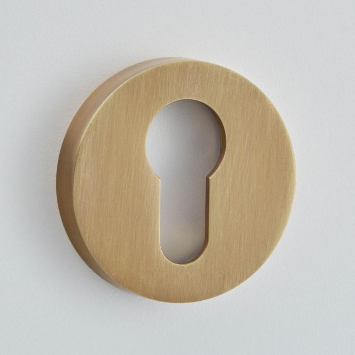 Croft Hardware Euro Profile Concealed Round Escutcheon