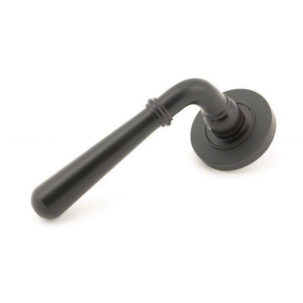 From the Anvil Newbury Door Handle on Plain Rose - Pair